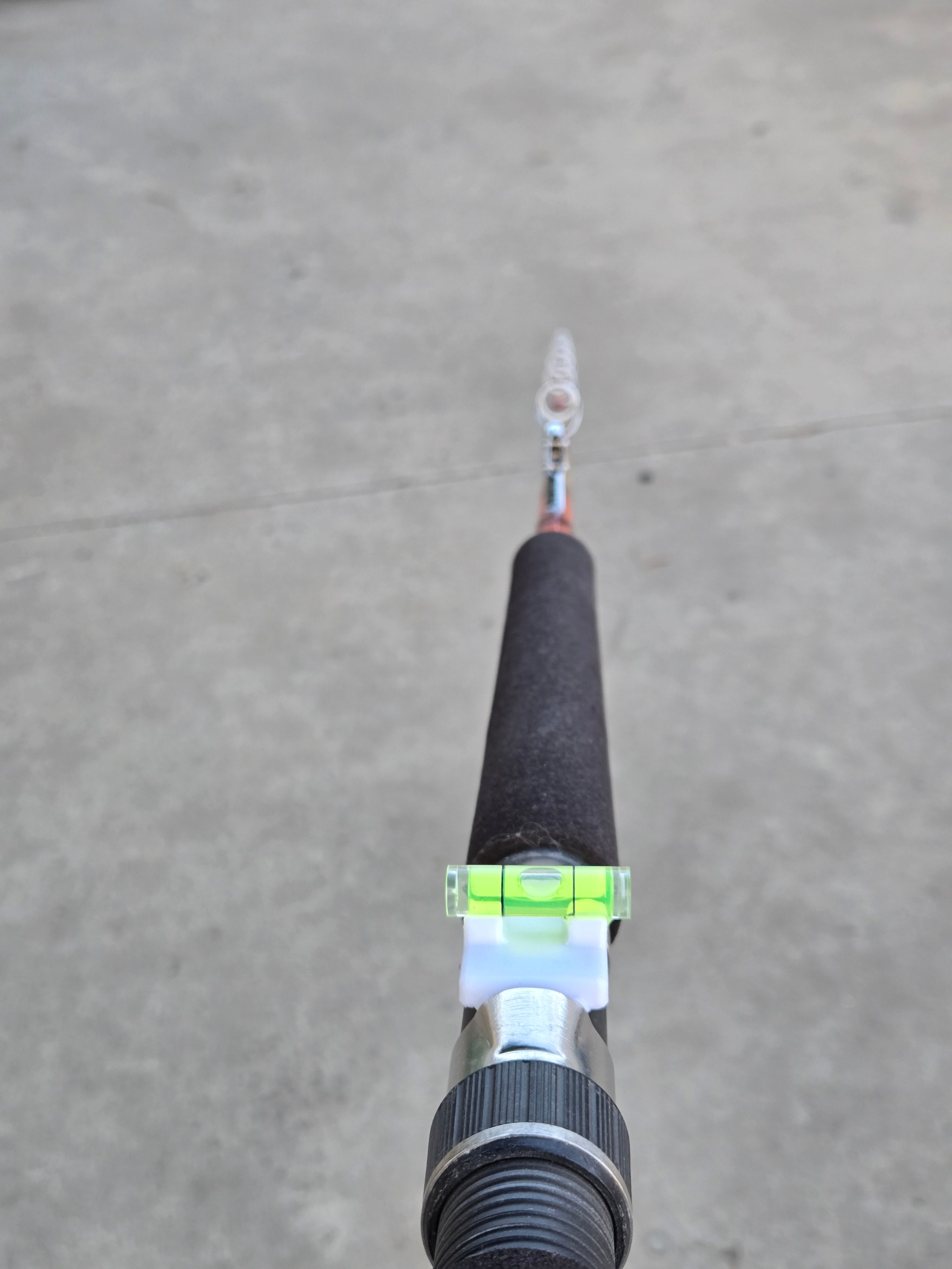 Bubble level reel foot (Patent Pending)