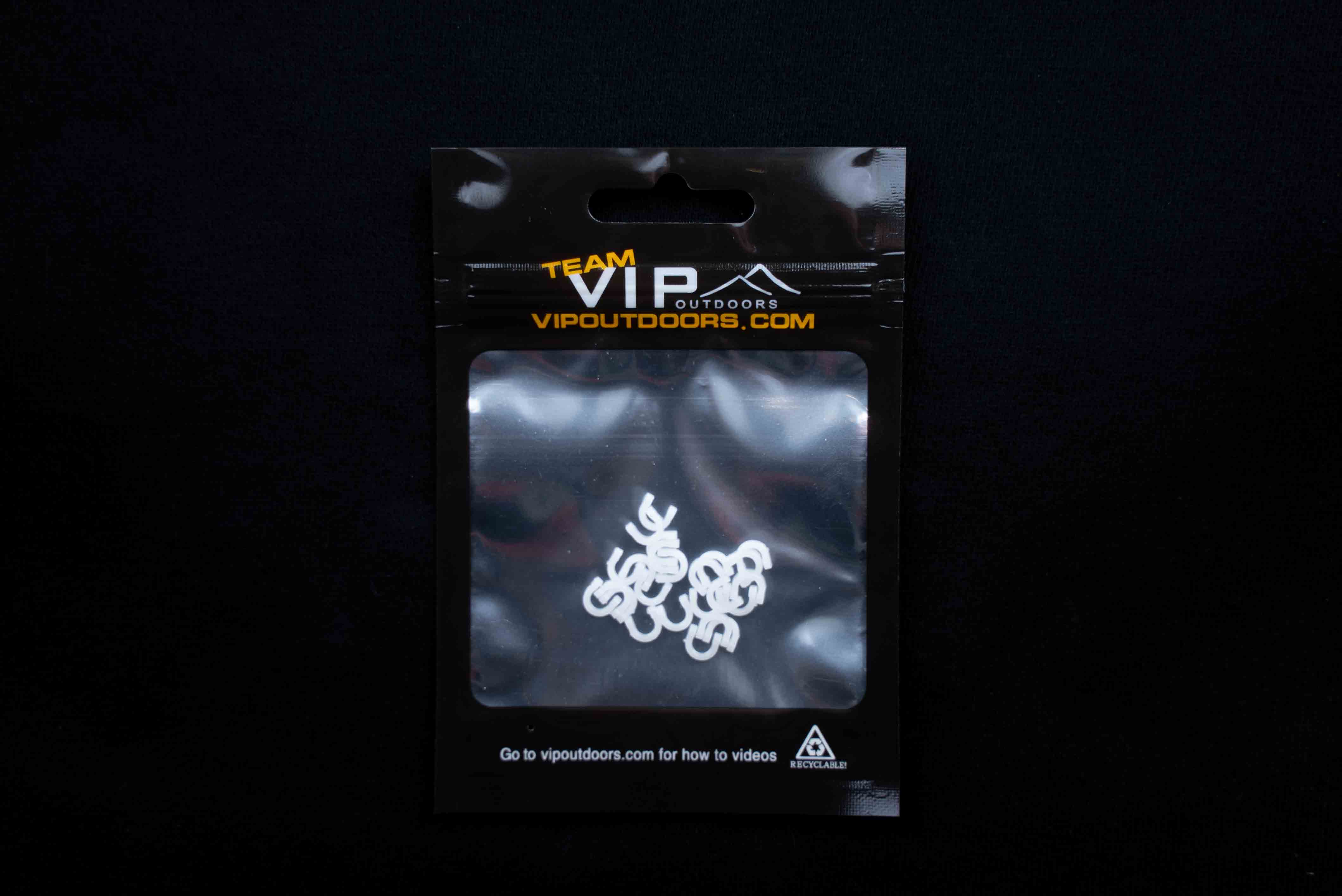 #2 White Fixed Plastic Clevis (24 Pack)