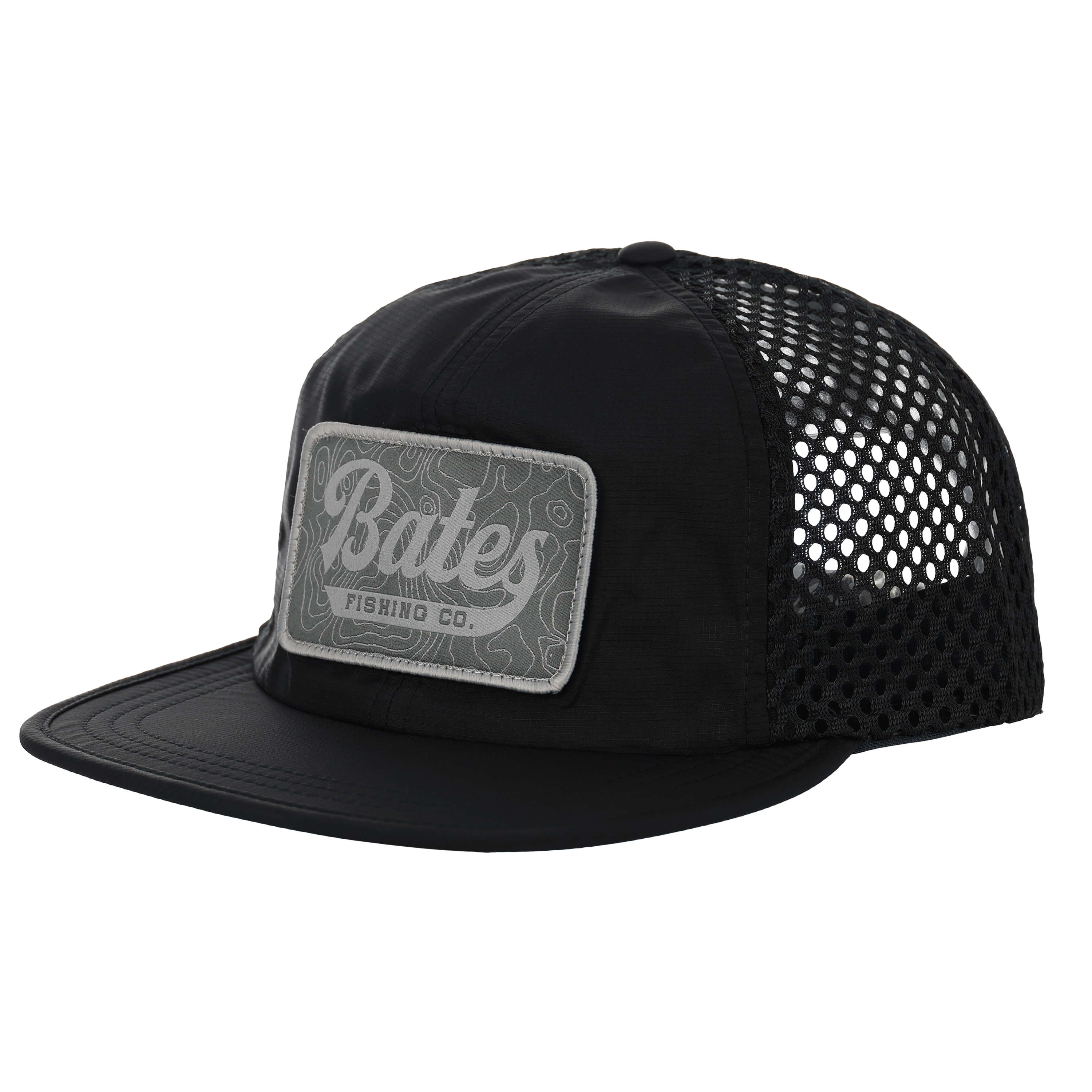 BATES GREY TOPO PATCH HAT