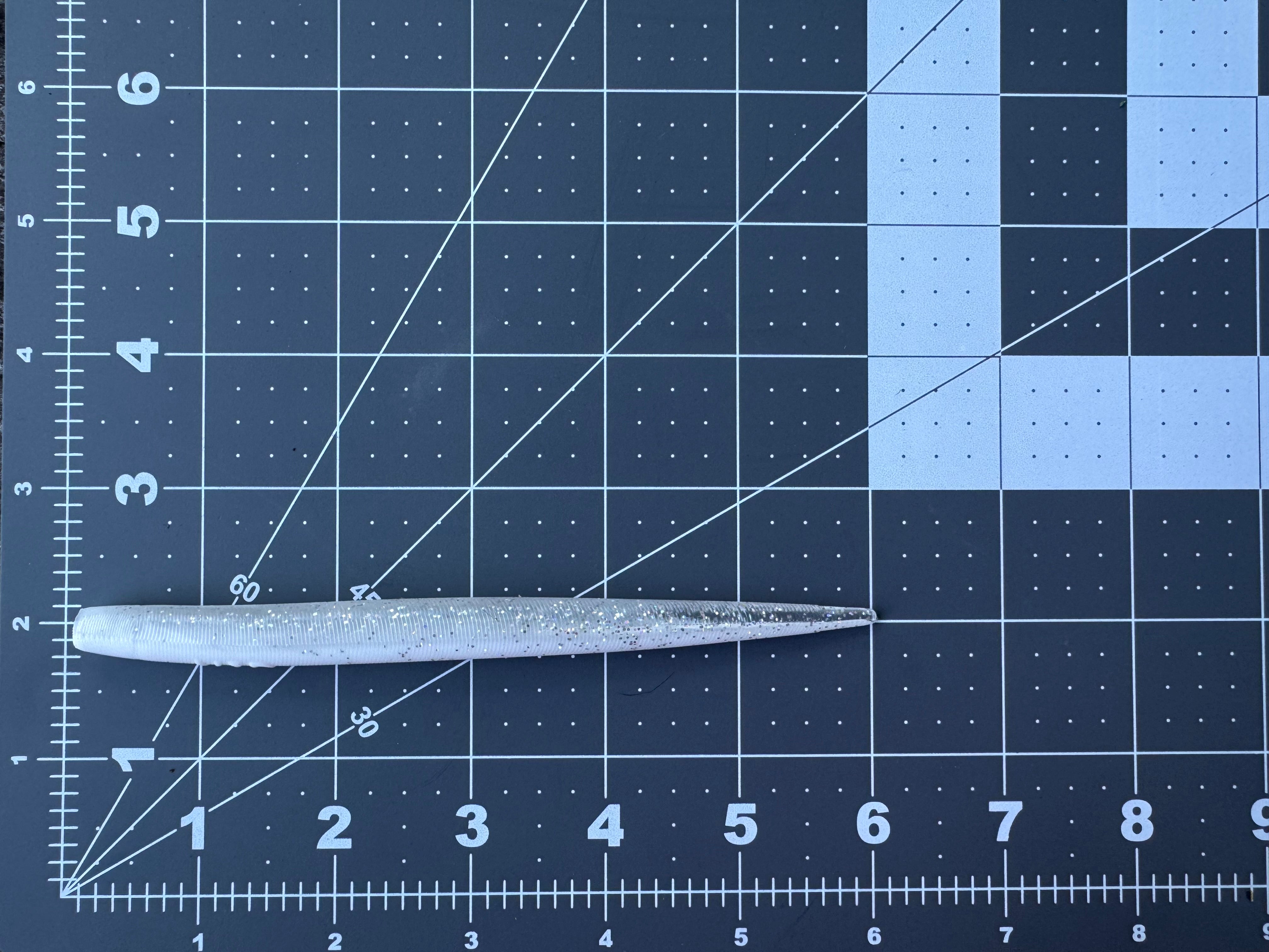 6" White/Silver Eel (Single Bait)