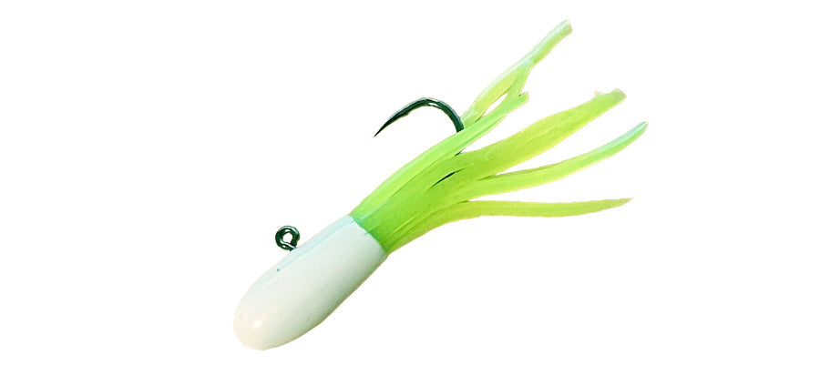 Trout Trap #25 </p>White Chartreuse Glow