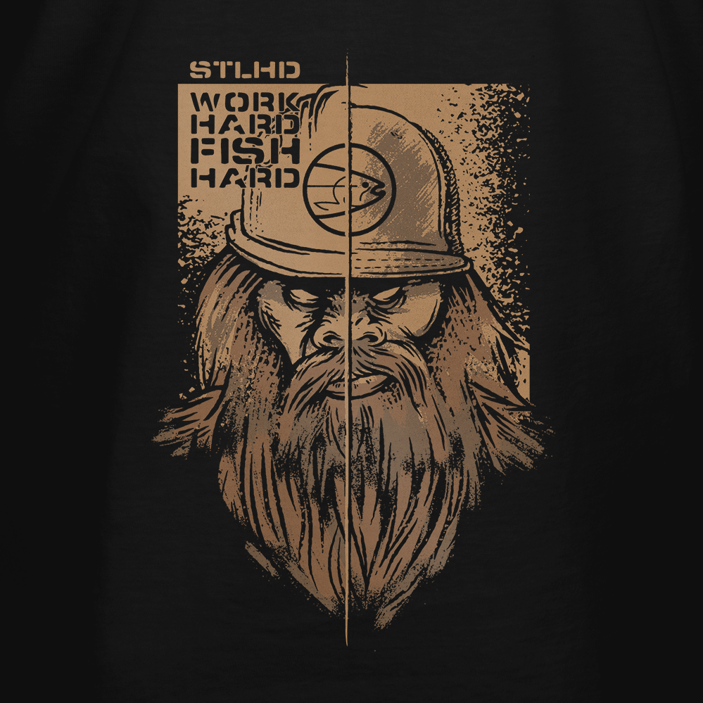 STLHD Men’s Work Hard Fish Hard T-Shirt