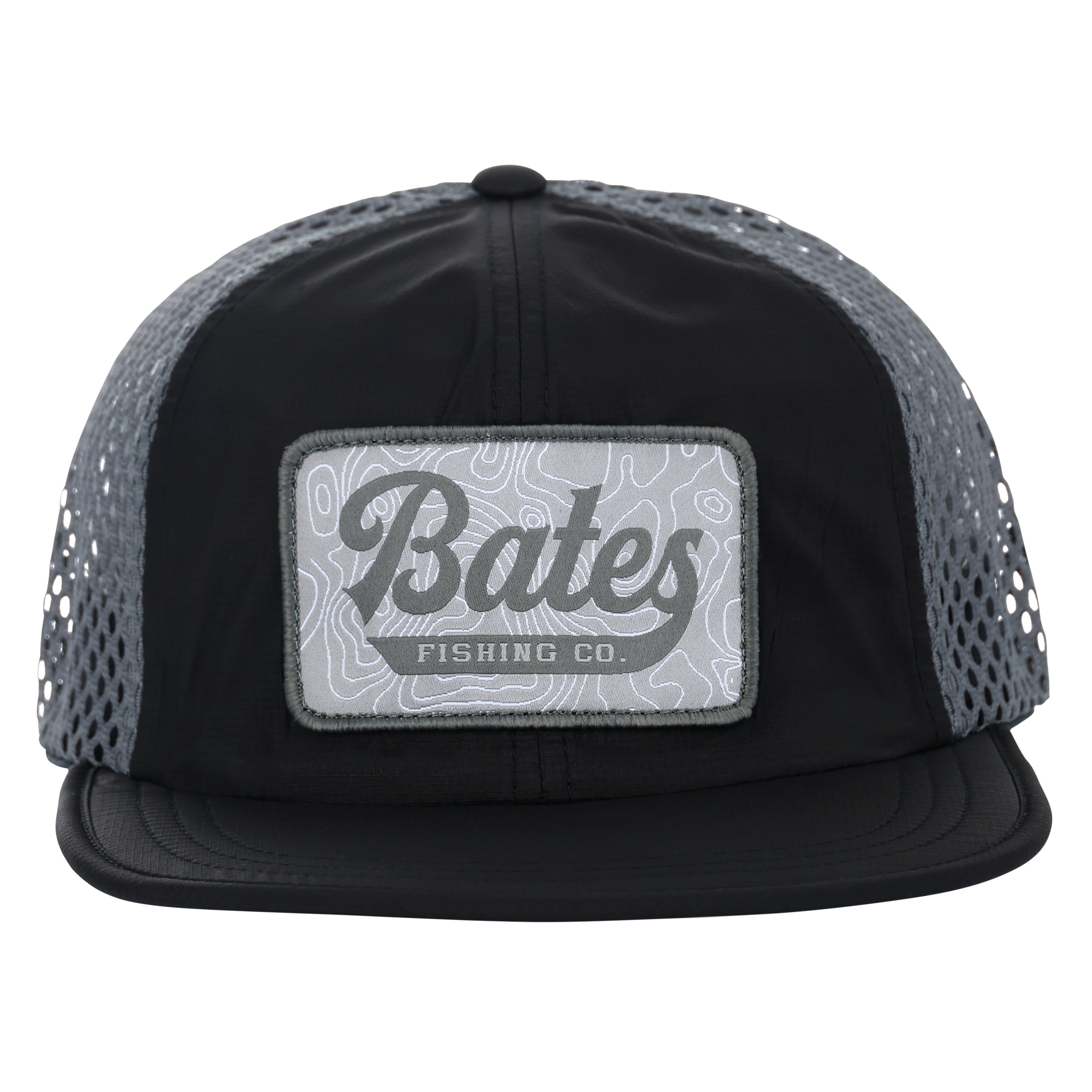 BATES DUAL GREY TOPO PATCH HAT